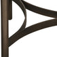Lyon Round Natural Concrete and Metal Side Table
