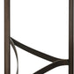 Lyon Semi-circular Natural Concrete and Metal Console Table