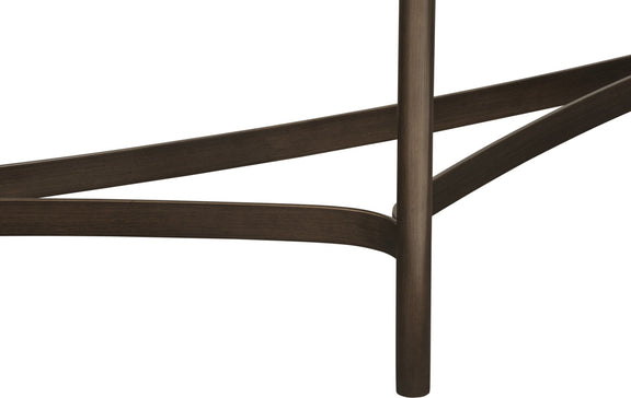 Lyon Semi-circular Natural Concrete and Metal Console Table
