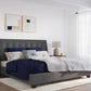 Madera King-Size Upholstered Platform Bed in Dark Charcoal (2026)