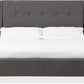 Madera California King-Size Upholstered Platform Bed in Dark Charcoal (2026)