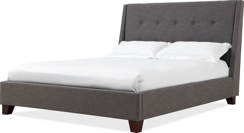 Madera Full-Size Upholstered Platform Bed in Dark Charcoal (2026)