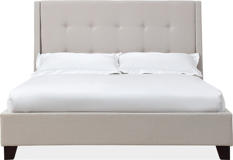 Madera King-Size Upholstered Platform Bed in Putty (2026)