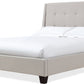 Madera King-Size Upholstered Platform Bed in Putty (2026)