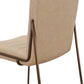Madison Metal Frame Bar Stool in Honey Synthetic Leather