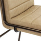 Madison Metal Frame Bar Stool in Honey Synthetic Leather