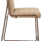 Madison Metal Frame Counter Stool in Honey Synthetic Leather