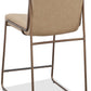 Madison Metal Frame Counter Stool in Honey Synthetic Leather