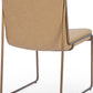 Madison Metal Frame Dining Chair in Honey Synthetic Leather