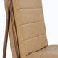 Madison Metal Frame Dining Chair in Honey Synthetic Leather