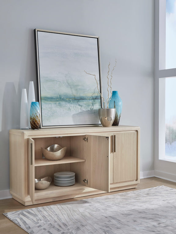 Magnolia 4 Door Wooden Sideboard in Daffodil