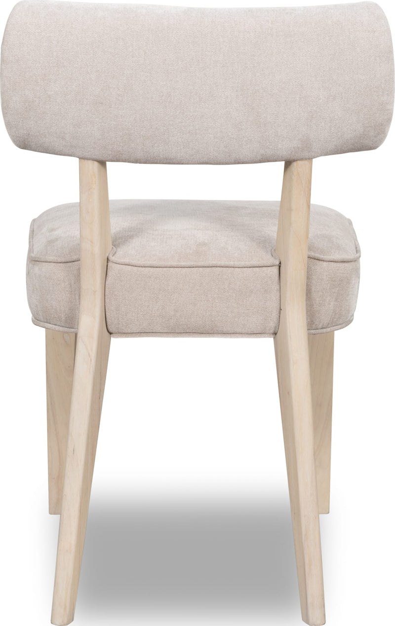 Magnolia Wood Frame Upholstered Dining Chair in Brown Sugar Chenille