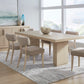 Magnolia Wood Frame Upholstered Dining Chair in Brown Sugar Chenille