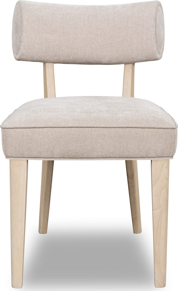 Magnolia Wood Frame Upholstered Dining Chair in Brown Sugar Chenille