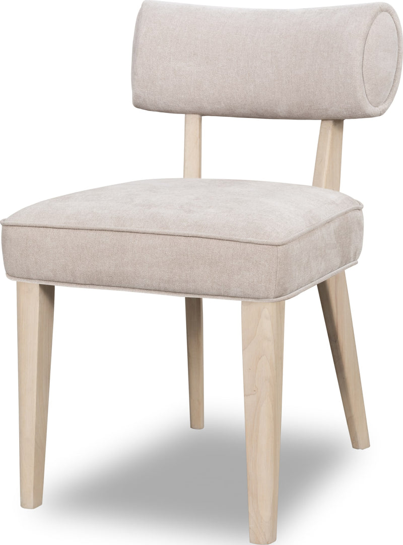 Magnolia Wood Frame Upholstered Dining Chair in Brown Sugar Chenille