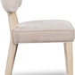 Magnolia Wood Frame Upholstered Dining Chair in Brown Sugar Chenille