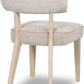 Magnolia Wood Frame Upholstered Dining Chair in Brown Sugar Chenille