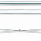 Marilyn Glass Top Dining Server in Polished Stainless Steel and Clear Acrylic
