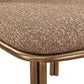 Mataranka Dining Chair in Giraffe Chenille and Brushed Golden Stainless Steel