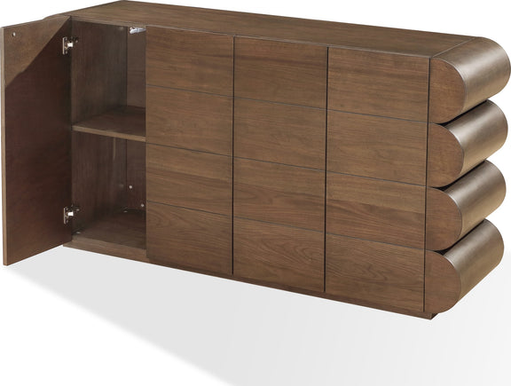 Mataranka Four Door Walnut Sideboard in Bistre