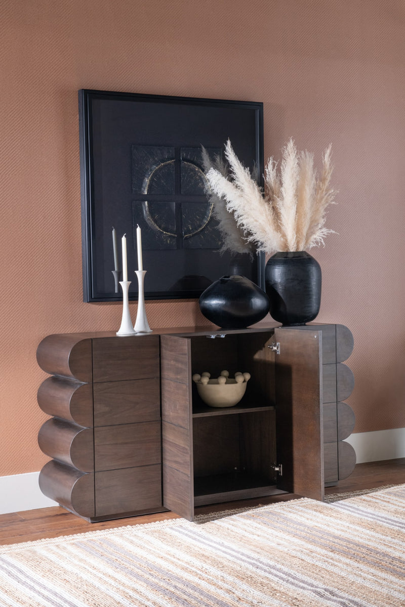 Mataranka Four Door Walnut Sideboard in Bistre
