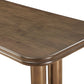 Mataranka Rectangular Dining Table in Bistre and Brushed Golden Stainless Steel