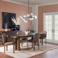 Mataranka Rectangular Dining Table in Bistre and Brushed Golden Stainless Steel