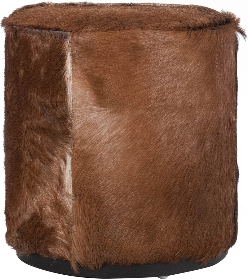 Matola Small Rd Ottoman - Acrn