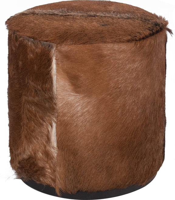 Matola Small Rd Ottoman - Acrn