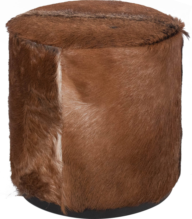 Matola Small Rd Ottoman - Acrn