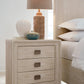 Maxime Three Drawer USB-Charging Nightstand