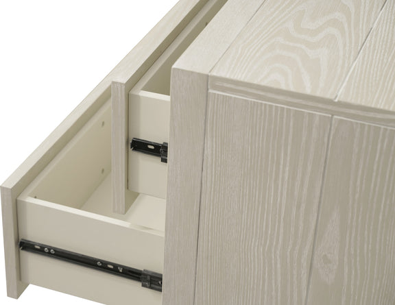 Maxime Three Drawer USB-Charging Nightstand