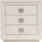 Maxime Three Drawer USB-Charging Nightstand
