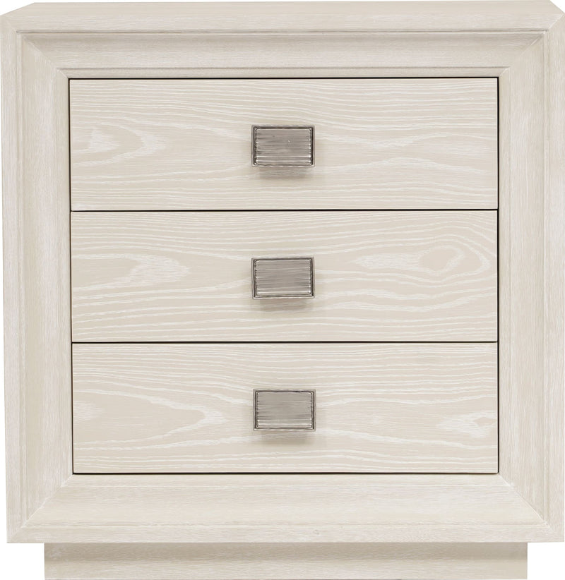 Maxime Three Drawer USB-Charging Nightstand