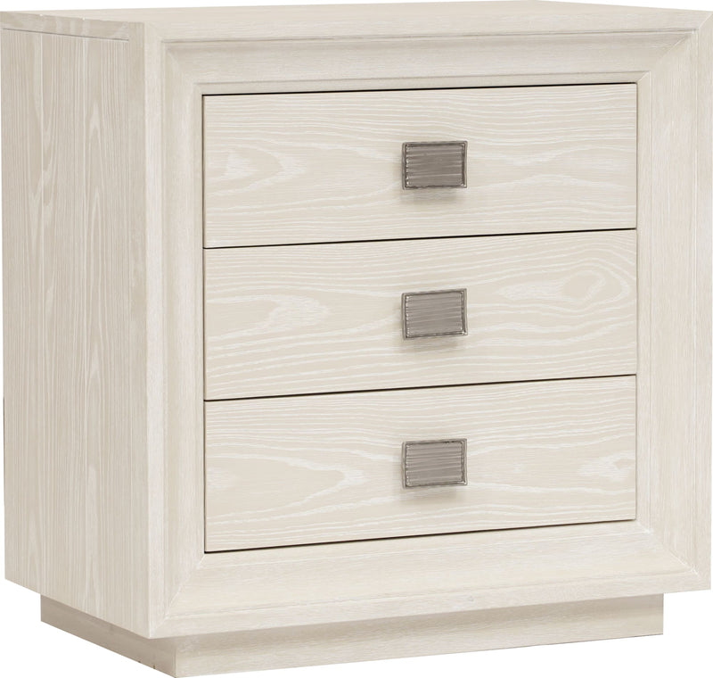 Maxime Three Drawer USB-Charging Nightstand