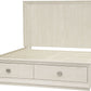 Maxime King-size Two Drawer Footboard Storage Bed In Ash