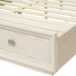 Maxime California King-size Two Drawer Footboard Storage Bed In Ash