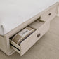 Maxime King-size Two Drawer Footboard Storage Bed In Ash