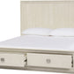 Maxime King-size Two Drawer Footboard Storage Bed In Ash