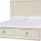Maxime King-size Two Drawer Footboard Storage Bed In Ash