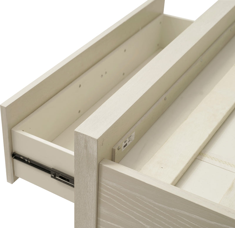 Maxime California King-size Two Drawer Footboard Storage Bed In Ash