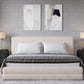 Maya King-size Upholstered Platform Bed in Brun Boucle (2026)
