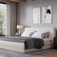 Maya California King-size Upholstered Platform Bed in Brun Boucle (2026)