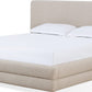 Maya King-size Upholstered Platform Bed in Brun Boucle (2026)