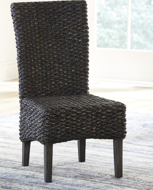Meadow Chair Water Hyacinth in Graphite