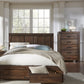 Meadow Five Drawer Solid Wood Chest in Brick Brown (2024)