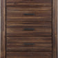 Meadow Five Drawer Solid Wood Chest in Brick Brown (2024)