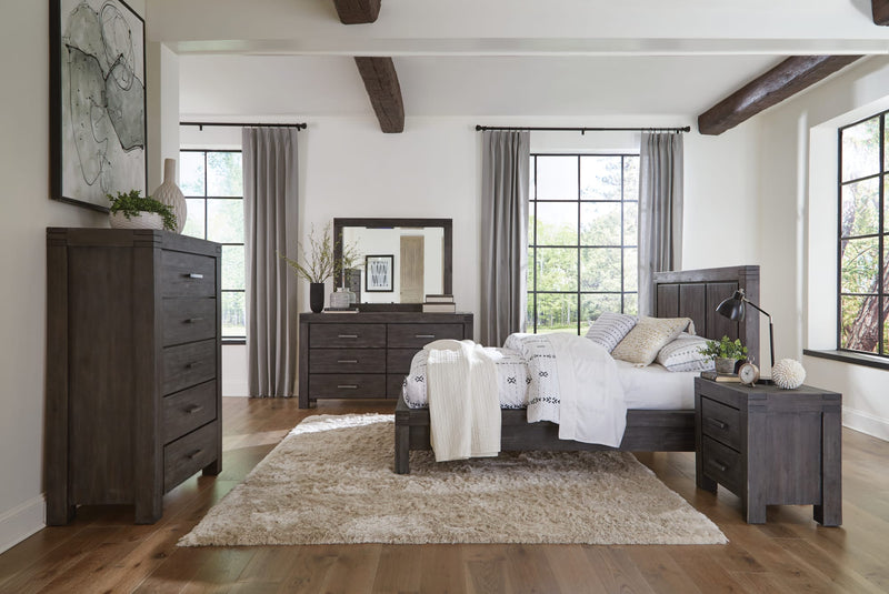 Meadow Five Drawer Solid Wood Chest in Graphite (2024)