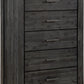 Meadow Five Drawer Solid Wood Chest in Graphite (2024)