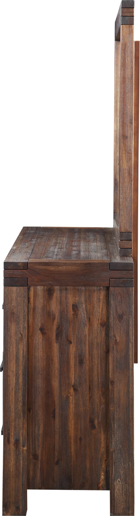 Meadow Six Drawer Solid Wood Dresser in Brick Brown (2024)